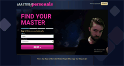 Desktop Screenshot of masterpersonals.com